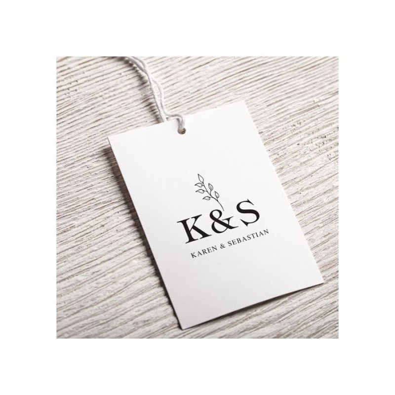 Raised Spot UV Suede cards - Hang Tags